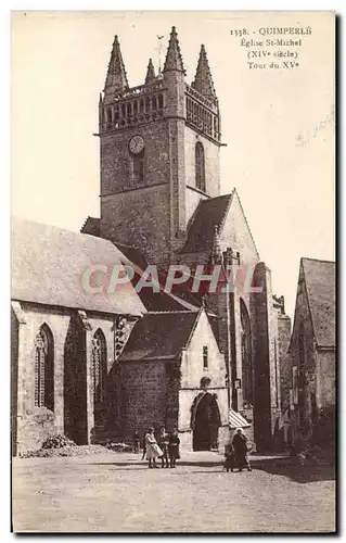 Cartes postales Quimperle l'Eglise St Michel Tour du 15eme