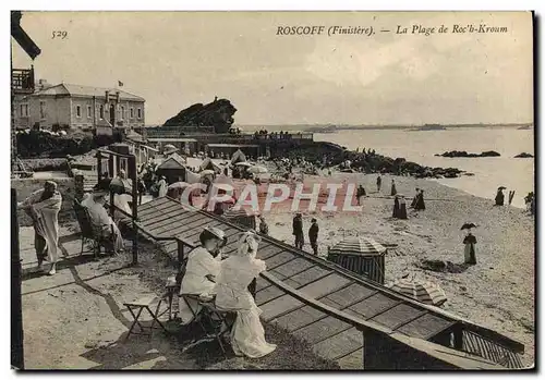 Cartes postales Roscoff La Plage de Roc Kroum