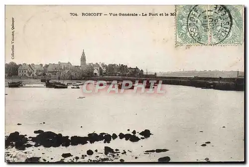 Ansichtskarte AK Roscoff Vue Generale Le Port