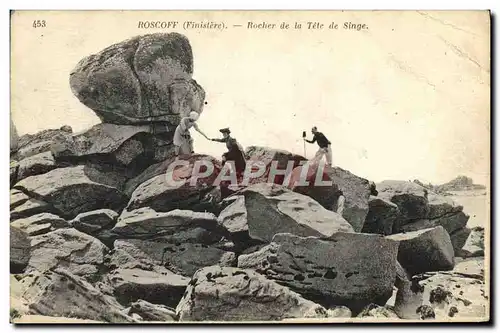 Cartes postales Roscoff Rocher de la Tete de Singe