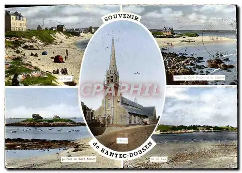 Cartes postales moderne Souvenir De Santec Dossen Le Port de Roch Kroum