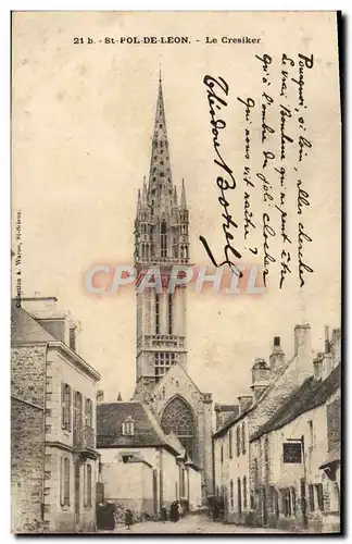 Cartes postales Saint Pol De Leon Le Cresiker Botrel