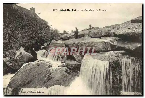 Cartes postales Saint Herbot La Cascade et le Moulin