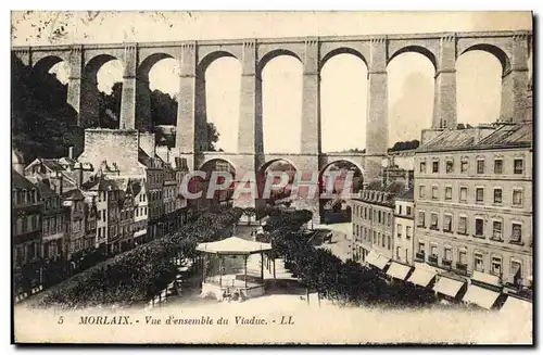 Cartes postales Morlaix Vue d&#39ensemble du Viaduc