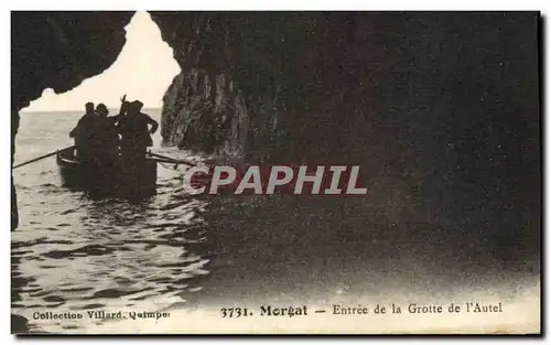 Cartes postales Morgat Entree de la Grotte de l&#39Autel