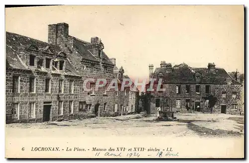 Cartes postales Locronan La Place Matson des 16 et 17eme siecles