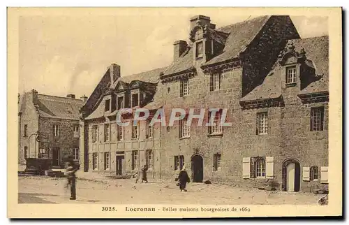 Cartes postales Locronan Belles maisons bourgeoises de 1669