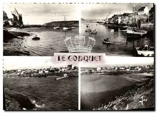 Cartes postales moderne Bretagne Le Conquet Le Port et le Plage de la ville maritime