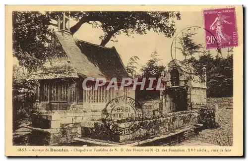 Cartes postales Abbaye de Daoulas Chapelle et Fontaine des Fleurs ou des Fontaines