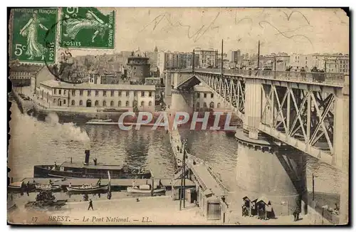 Cartes postales Brest Le Pont National