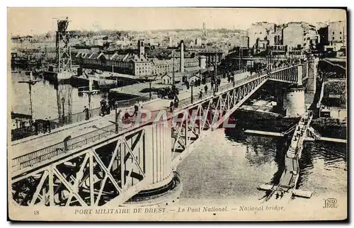 Cartes postales Port Militaire De Brest Le Pont National