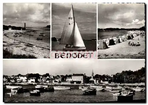 Cartes postales moderne Benodet Le Port et la Plage