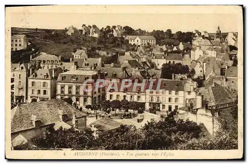 Cartes postales Audierne Vue Generale l&#39Eglise