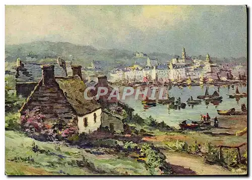 Cartes postales Audierne Vue Generale du Port Bateaux