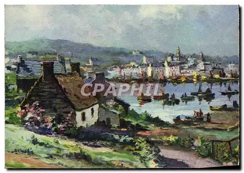 Cartes postales Audierne Vue Generale du Port Bateaux