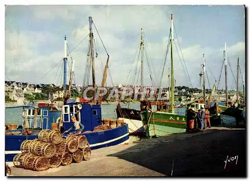 Cartes postales moderne Couleurs Et Lumiere De France ce La Bretagne Audierne Le Port Des Langoustiers Bateaux