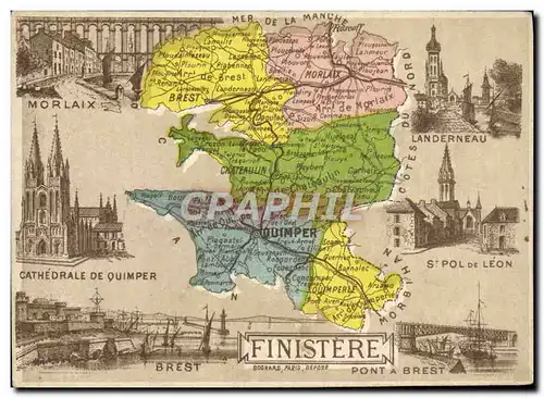 Cartes postales Finistere Morlaix Landerneau Quimper St Pol de Leon Brest