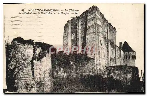 Cartes postales Nogent Le Rotrou Le Chateau De Saint Jean Le Contrefort Et Le Donjon