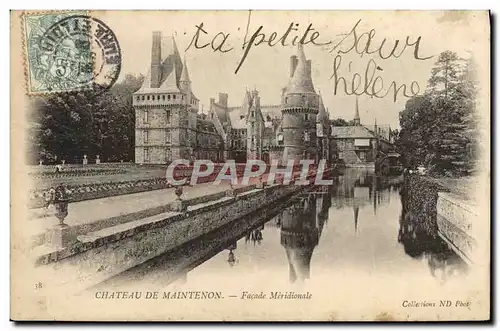 Cartes postales Chateau De Maintenon Facade Meridionale