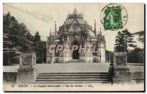 Ansichtskarte AK Dreux La Chapelle Saint Louis Vue Des Jardins