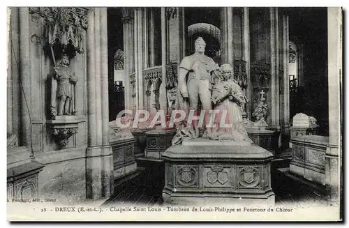 Cartes postales Dreux Chapelle Saint Louis Tombeau De Louis Philippe Et Pourtour Du Choeur