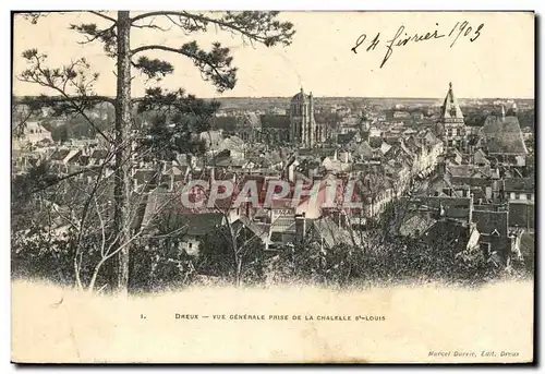 Ansichtskarte AK Dreux Vue Generale Prise De La Chapelle St Louis