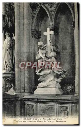 Cartes postales Dreux Chapelle Saint Louis Tombeau Des Enfants Du Comte De Paris Par Franceschi