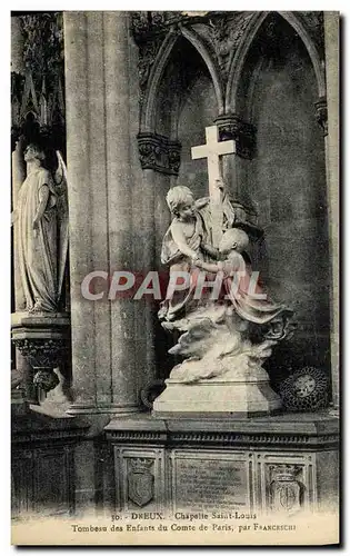 Ansichtskarte AK Dreux Chapelle Saint Louis Tombeau Des Enfants Du Comte De Paris Par Franceschi