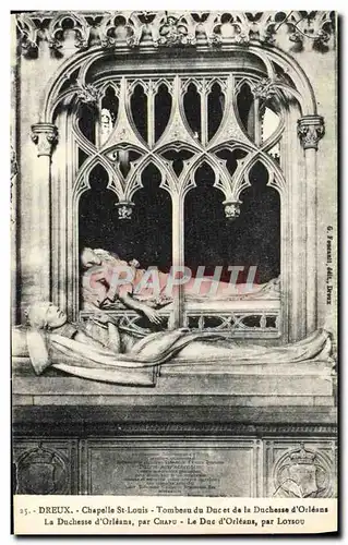 Cartes postales Dreux Chapelle St Louis Tombeau Du Duc De La Duchesse d&#39Orleans