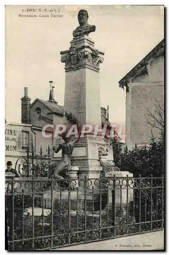 Cartes postales Dreux Monument Louis Terrier