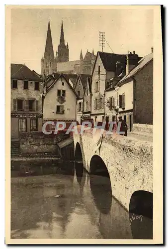 Ansichtskarte AK La Douce France Chartres Vieux Pont Et Vieilles Maisons