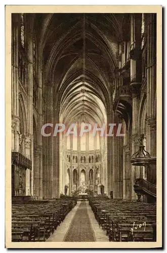 Cartes postales Chartres Interieur De La Cathedrale La nef et le choeur