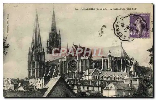 Cartes postales Chartres La Cathedrale