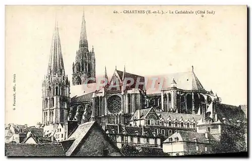 Cartes postales Chartres La Cathedrale