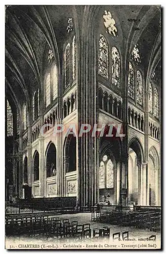 Cartes postales Chartres Cathedrale Entree Du Choeur