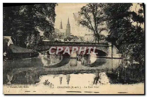 Ansichtskarte AK Chartres Le Pont Neuf Lavoir