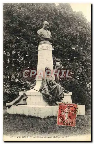 Cartes postales Chartres Statue De Noel Ballay