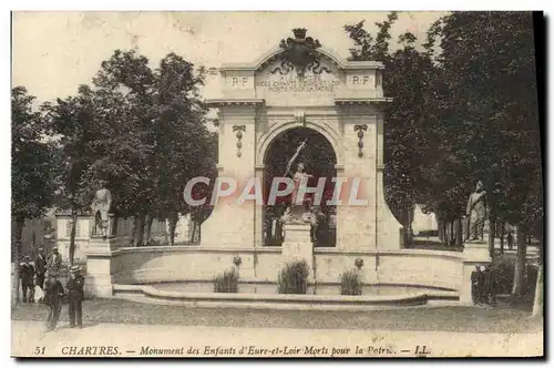 Ansichtskarte AK Chartres Monument Des Enfants d&#39Eure Et Loir Morts Pour La patrie