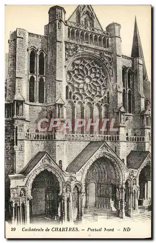 Cartes postales Cathedrale De Chartres Portail Nord