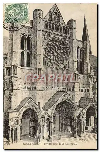 Ansichtskarte AK Chartres Portail Nord De La Cathedrale