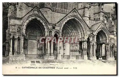 Ansichtskarte AK Cathedrale De Chartres Portail Nord