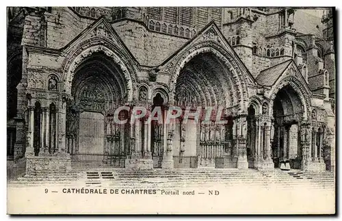 Ansichtskarte AK Cathedrale De Chartres Portail Nord