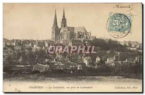 Ansichtskarte AK Chartres La Cathedrale Vue Prise De Cachemback