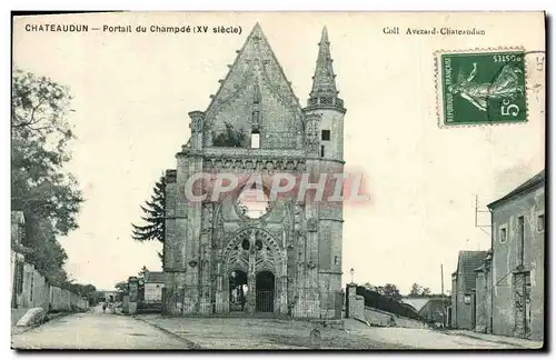 Ansichtskarte AK Chateaudun Portail Du Champde