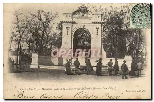 Ansichtskarte AK Chartres Monument Eleve A La Memoire Des Enfants d&#39Eure Et Loir Militaria