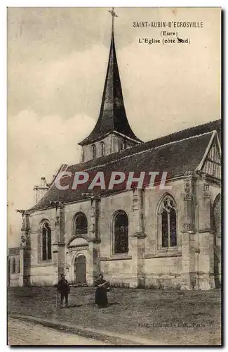 Cartes postales Saint Aubin d&#39Ecrosville L&#39Eglise