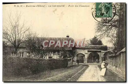 Ansichtskarte AK Environs D&#39Elbeuf La Saussaye Porte Des Chanoines