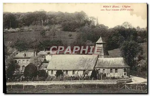 Cartes postales Rosay L&#39Eglise Avec Tour Romane