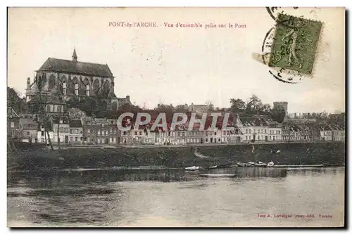 Cartes postales Pont De l'Arche Vue d'Ensemble Prise Sur Le Pont