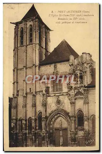 Cartes postales Pont Audemer L'Eglise St Ouen
